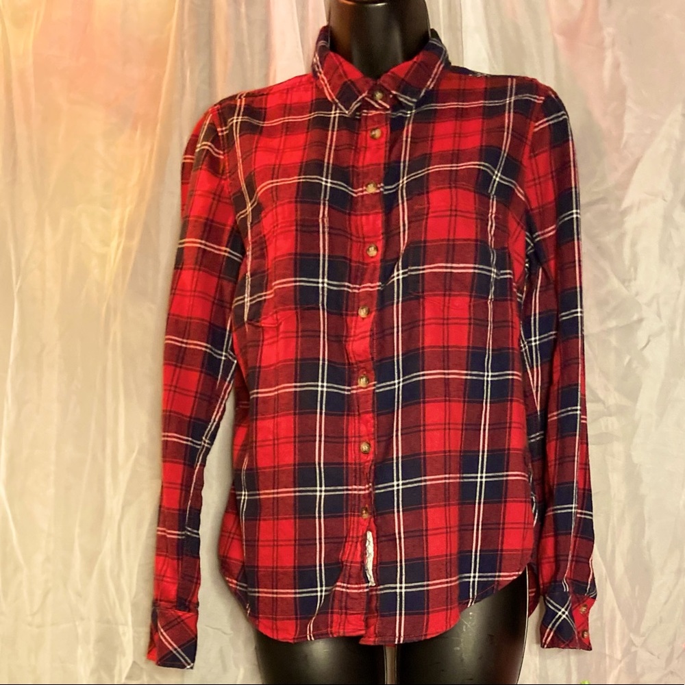 Plaid Flannel Button Down by “H&M”